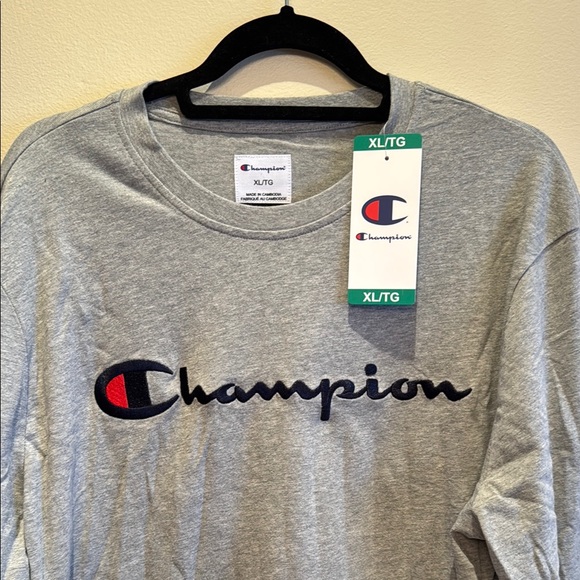 Champion Men’s Gray Long Sleeve Shirt - Picture 2 of 4